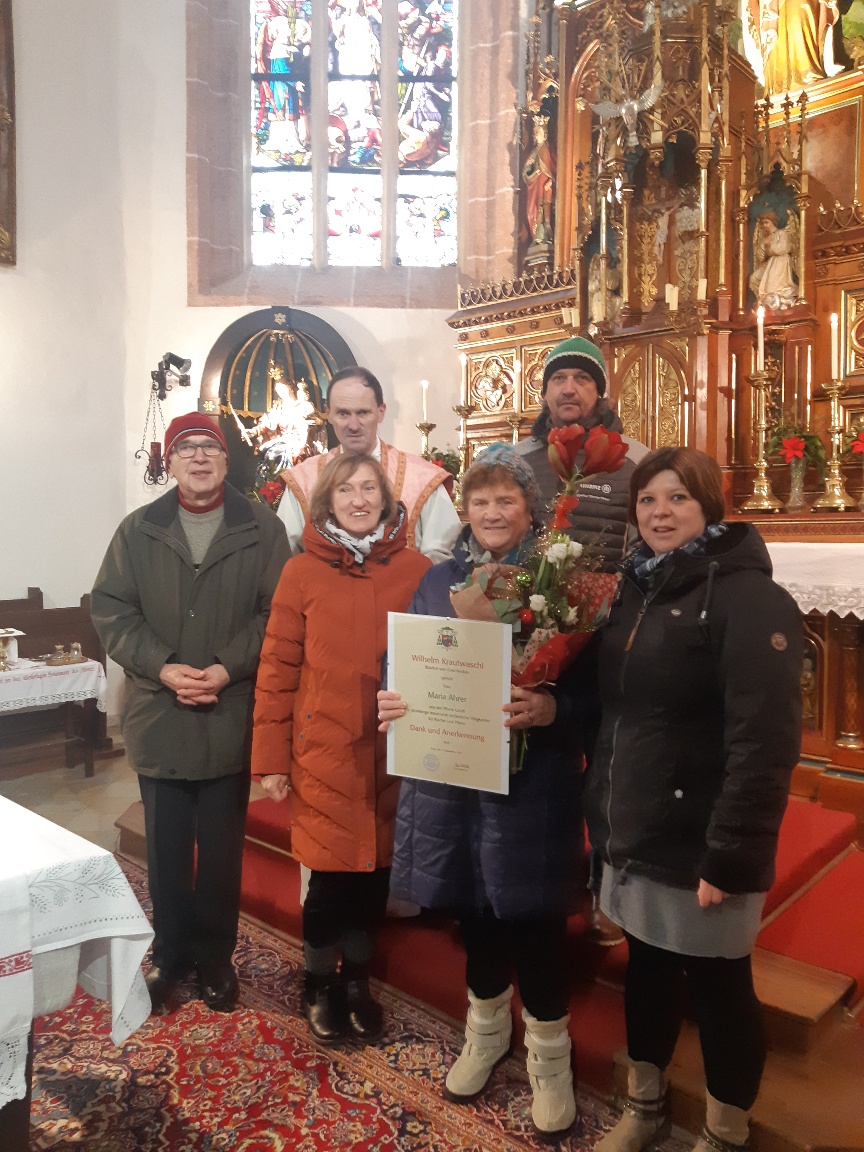 Pfarre Landl / Verena Krenn, Bettina Pfeiler, Fritz Schweiger Ehrungen 2022